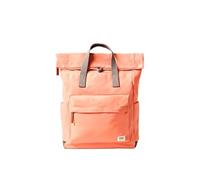 ROKA London Canfield Medium Rucksack - Nachhaltiger wasserabweisender Roll-Top-Rucksack für Arbeit, Reisen & Pendeln - Leichter Laptop-Rucksack mit sicheren Taschen für Damen und Herren, Sugar Coral
