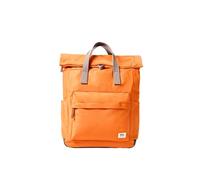 ROKA London Canfield Medium Rucksack - Nachhaltiger wasserabweisender Roll-Top-Rucksack für Arbeit, Reisen & Pendeln - Leichter Laptop-Rucksack mit sicheren Taschen für Damen und Herren, Jaffa-Orange