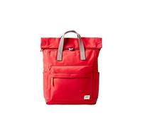 ROKA London Canfield Medium Rucksack - Nachhaltiger wasserabweisender Roll-Top-Rucksack für Arbeit, Reisen & Pendeln - Leichter Laptop-Rucksack mit sicheren Taschen für Damen und Herren, scharlachrot