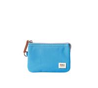 Roka London Carnaby Kleine recycelte Leinwand, Malibu Blau, S, Münzgeldbörse