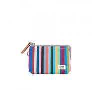 ROKA London Carnaby Sustainable Multi Stripe (Canvas), Bunt gestreift, S, Münzgeldbörse