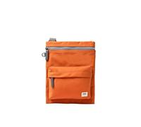 ROKA London Chelsea B Crossbody Phone Bag für Damen & Herren - Multi Taschen Chunky Zip Verstellbarer Riemen für Handy Geldbörse Karten Recyceltes Nylon, burnt orange