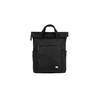 ROKA London Finchley A Small Sustainable Canvas Backpack, Schwarz, S