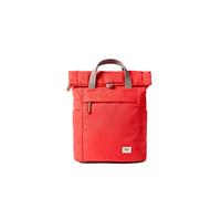 ROKA London Finchley Kleiner Rucksack - Leichter wasserabweisender Laptop-Tagesrucksack, nachhaltiger recycelter Canvas-Rucksack für Arbeit, Reisen und Pendeln, scharlachrot, S, Casual