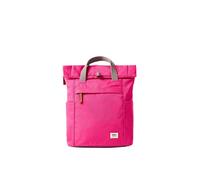 ROKA London Finchley Kleiner Rucksack - Leichter wasserabweisender Laptop-Tagesrucksack, nachhaltiger recycelter Canvas-Rucksack für Arbeit, Reisen und Pendeln, Granitrot, S, Casual