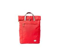 ROKA London Finchley Medium Rucksack - Leichter wasserabweisender Laptop-Rucksack, recyceltes Segeltuch, Reiserucksack für Arbeit, Schule und Pendeln, scharlachrot, M, Casual
