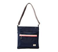 ROKA London Kennington Crossbody Bag - Leichte, wasserabweisende Umhängetasche für Damen & Herren mit verstellbarem Riemen, mehreren Reißverschlusstaschen & recyceltem Nylon Midnight Stripe