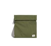ROKA London Stratford Kleine Umhängetasche aus recyceltem Nylon, Military, s