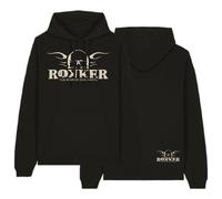 ROKKER Logo Hoodie, schwarz Größe: M