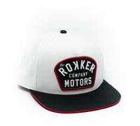 Rokker Motors Patch Snapback Kappe, schwarz-weiss