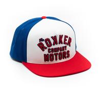 Rokker Motors Snapback Kappe, weiss-blau