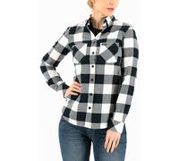 Rokker Pasadena Damen Hemd, grau-weiss, Größe XS