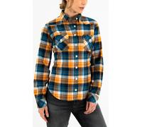 Rokker Sarasota Damen Hemd, blau-gelb, Größe M