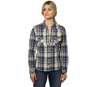 Rokker Ventura Damen Flanell-Hemd, blau, Größe S