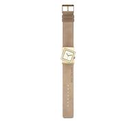 ROLF CREMER | Damenarmbanduhr Turn S 507703 in hellem Beige | Vergoldetes Edelstahlgehäuse mit goldenen Zeiger | Dornverschluss vergoldet | 3 ATM Wasserresistent
