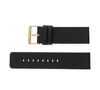 Rolf Cremer Ersatzlederband für Combi LB104 schwarz Schließe Edelstahl goldfarben