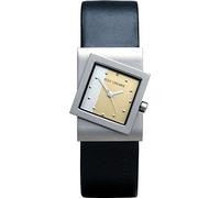 Rolf Cremer Turn Uhr Analog Quarz Titan/Leder Schwarz, schwarz/Silber, Armband