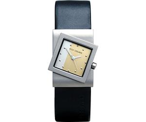Rolf Cremer Turn Uhr Analog Quarz Titan/Leder Schwarz, schwarz/Silber, Armband