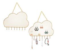 Rolin Roly Wand Schmuckhalter Ohrsteckerhalter Hängender Schmuck Organizer Halsketten Ohrring Organisator Aufbewahrungs für Halsketten Armbänder Kristall Anhänger Schlüssel