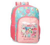 Roll Road My Little Town Schulrucksack, anpassbar an Trolley, Rosa, 30 x 40 x 13 cm, Polyester, 15,6 l, Rosa, Talla única, Schulrucksack, anpassbar an Trolley