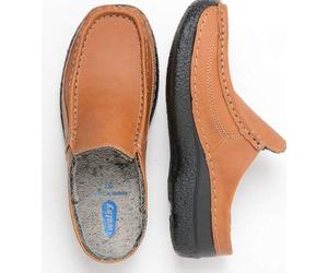 Roll Slide cognac - Klassische vegane Wolky Pantolette Cognac - Gr. - 37