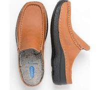 Roll Slide cognac - Klassische vegane Wolky Pantolette Cognac - Gr. - 43