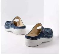 Roll Slipper Denim - Bequeme Pantolette Denim - Gr. - 37