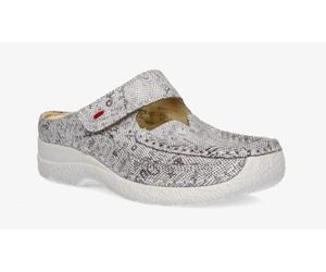 Roll Slipper Taupe - Bequeme Pantolette Taupe - Gr. - 38