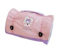 Roll-Up Cosmetic Bag, 4-In-1 Detachable Travel Makeup & Toiletry Bag 23.5x20cm/9.25x7.87 Inches, Foldable Travel Organizer, Compact & Convenient Design, Polyester