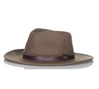 Harrys-Collection Rollbarer Hut mit breiter Krempe braunes Stoffband in 3 Farben!, Farben:Camel, Kopfgröße:60