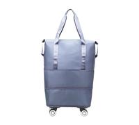 Rollende Reisetasche - 35cm Handgepäck Mit Abnehmbaren Rollen Und Verstellbarem Schultergurt | Große Erweiterbare Faltbare Tasche - Für Fitnessstudio Einkaufen Wochenende