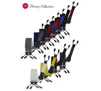 Rollenzug Hosenträger mit Knopfloch dunkelbraun, 120 cm