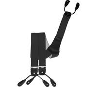 Rollenzug Hosenträger mit Knopfloch dunkelgrau, 120 cm