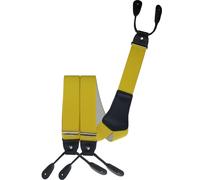 Rollenzug Hosenträger mit Knopfloch gelb, 120 cm