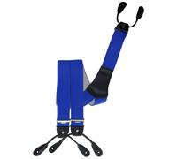 Rollenzug Hosenträger mit Knopfloch royalblau, 120 cm