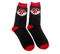 Rolling Stones Offizielle bedruckte Socken (schwarz/rot)