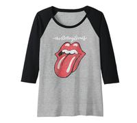 Rolling Stones Offizielle Script Zunge Raglan