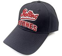 Rolling Stones The Team Logo Official Mens Black Baseball Cap Hat One Size