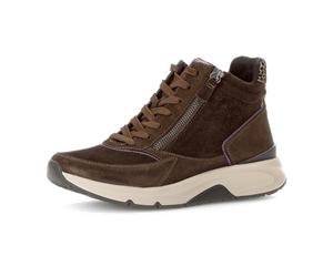 rollingsoft by Gabor 76887-43 Rollingsoft Choco/Melanza (Dunkelbraun) - ungefütterte Stiefelette - Damenschuhe Modische Stiefelette / Boots, Braun, leder (samt/drill/metallic) für Damen, braun, Größe