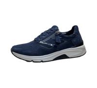 rollingsoft by Gabor 76896-46 Rollingsoft Blue (Dunkelblau) - sportlicher Schnürschuh - Damenschuhe Bequeme Schnürschuhe, Blau, leder/textil (nubuk/lack/foulardcalf) für Damen, blau, Größe 38 EU / 5 U