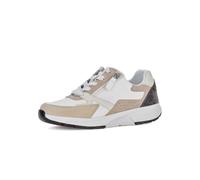 Gabor Sneaker 86.878 Holly-Jolly – Damen Low-Top, Einlegesohle – offwh/sand/dkgrey Gr. 37,5 (4,5 UK)