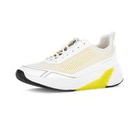 Gabor Damen Sneaker RollingSoft Low Weiß/Gelb Mesh Größe 37 EU / 4 UK