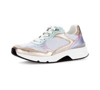 Gabor Damen Low-Top Sneaker, Frauen Halbschuhe,schnürschuhe,schnürer,straßenschuhe,Strassenschuhe,Sportschuhe,w/silb/Puder/Multi,37.5 EU / 4.5 UK