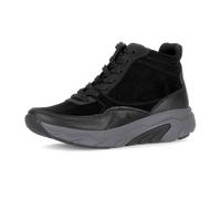 Sneaker GABOR "Sneaker high Materialmix Leder", Damen, Gr. 37,5, schwarz, Schuhe Sneaker (42910856-37,5) schwarz