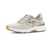 Gabor Sneaker low Rauleder rollingsoft Damen Beige Gr. 41 EU / 7,5 UK