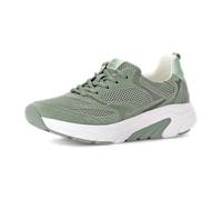 Sneaker GABOR "Sneaker low Materialmix Leder/Lederimitat", Damen, Gr. 37,5, grün, Schuhe Sneaker (10837719-37,5) grün