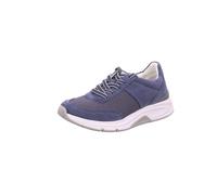 rollingsoft Damen-Schnürhalbschuh Jeans-Blau-Weiß-Grau