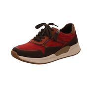 Sneaker GABOR "Sneaker low Materialmix Leder", Damen, Gr. 39, rot, Schuhe Sneaker (78755906-39) rot