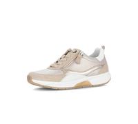 Sneaker GABOR "Sneaker low Materialmix Leder/Lederimitat", Damen, Gr. 37,5, gold, Schuhe Sneaker (31334621-37,5) gold