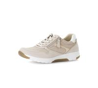 rollingsoft - Sneaker low Materialmix Leder weiß beige - Gr. - 4.5